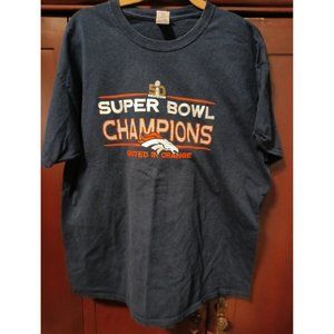 Denver Broncos NFL Gildan T-Shirt Super Bowl 50 Champions Sz XL UNITED IN ORANGE